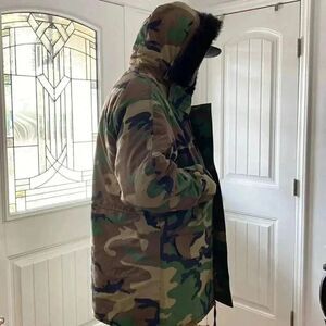 MPI Camo Snowboarding/Hunting Jacket with Faux Fur Hoodie